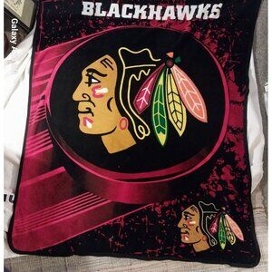 Chicago Blackhawks Fleece Blanket 50" X 60" Cozy core Hockey Sport